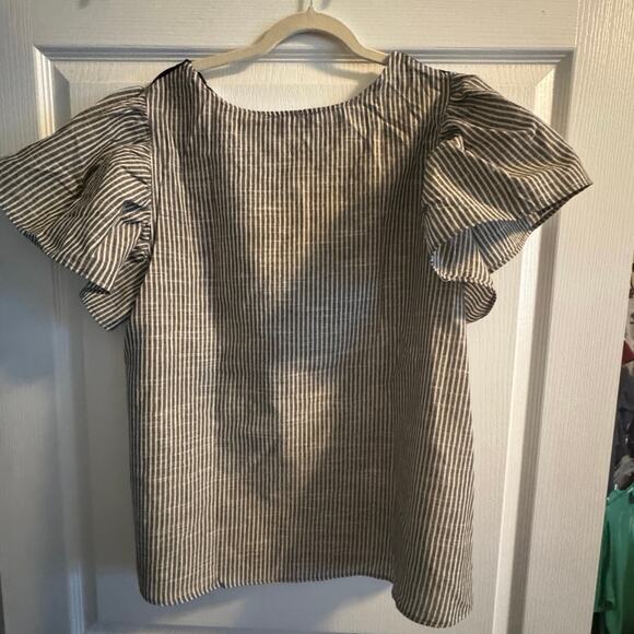 CES FEMME Contrast Polka Dot Blouse Top in Black Size 2X or 3X New w/o Tag - Picture 5 of 7